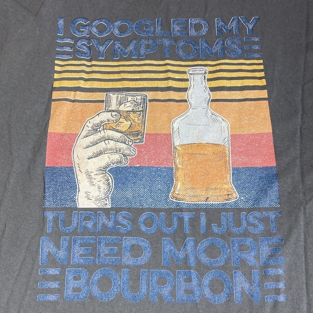 HANES | Grey Bourbon Graphic T-Shirt 2XL